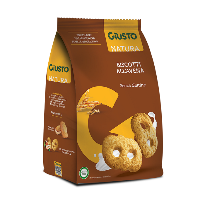 Giusto Biscotti Senza Glutine all'Avena 250 g