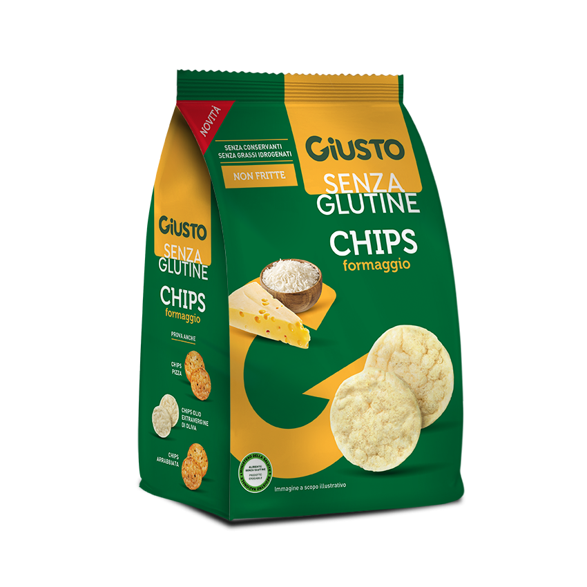 Giusto Chips Senza Glutine Gusto Formaggio 40g