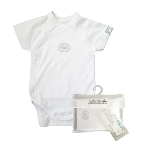 Bamboom Body Maniche Corte Bianco Apertura Frontale 3 mesi - Misura: 1 mese