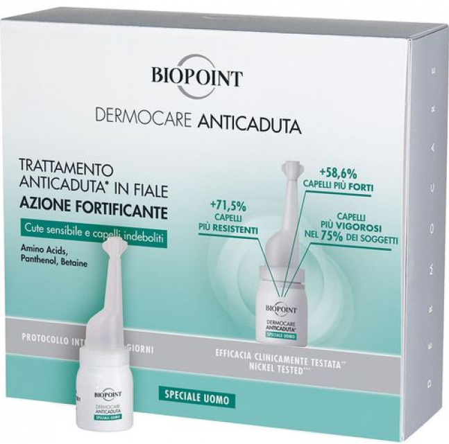 Dermacare Fiale anticaduta dei capelli per uomo 20 fiale x 6 ml