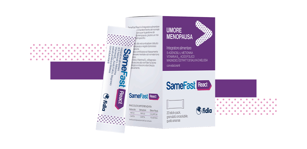 Fidia Samefast React Integratore per Umore e Disturbi della Menopausa 20 stick pack