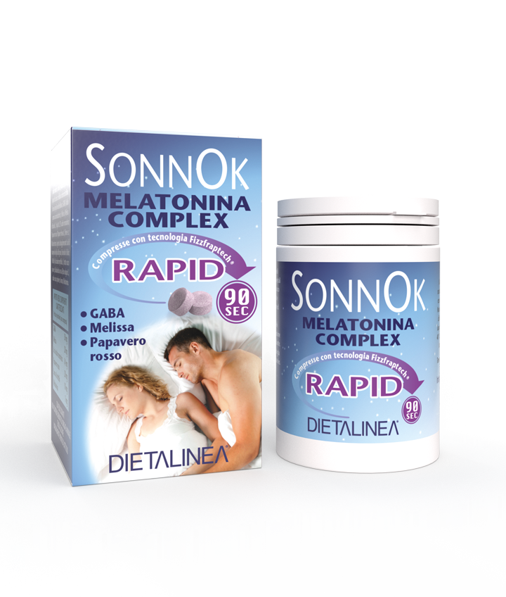 Dietalinea SonnOk Melatonina Complex Rapid Integratore per Dormire 60 compresse