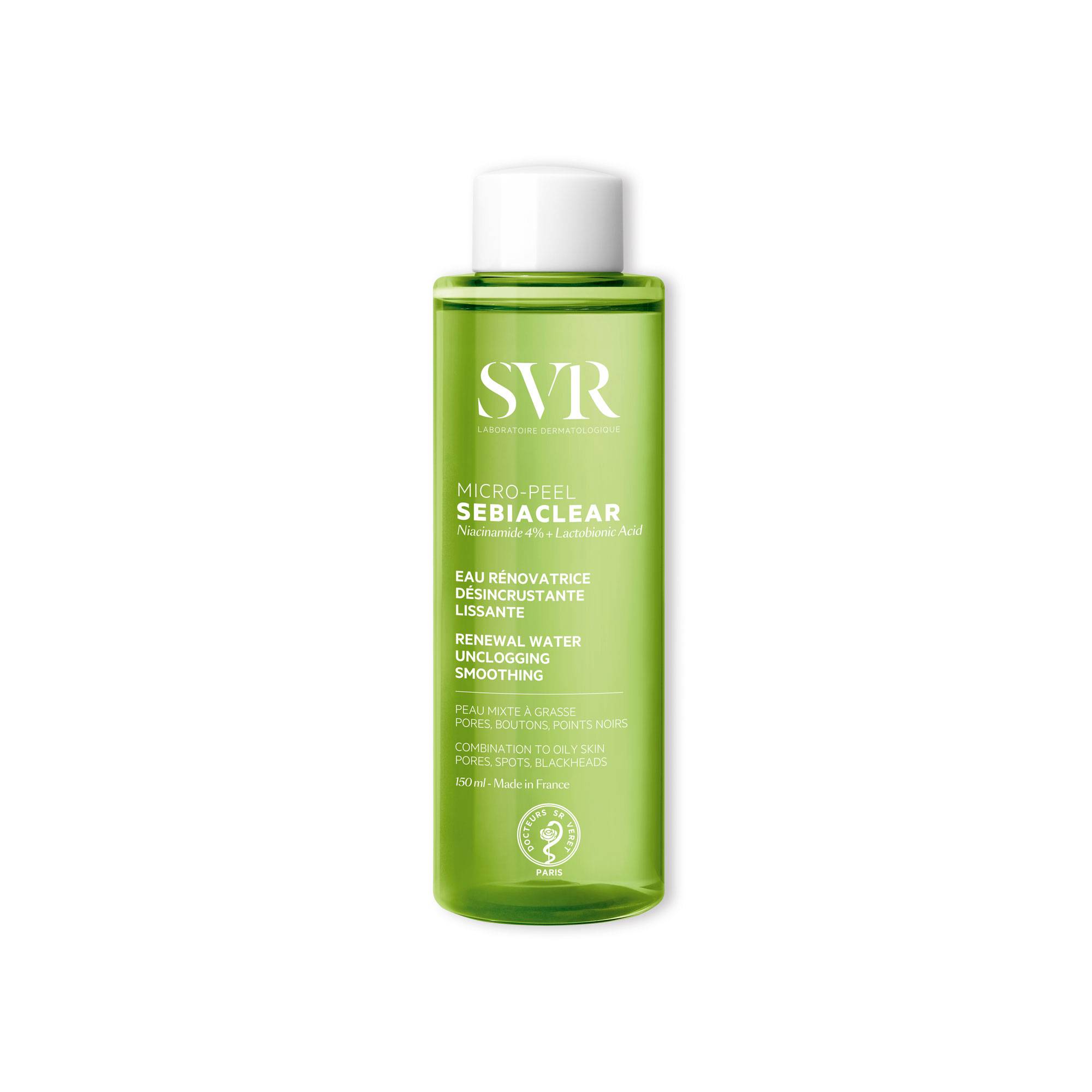 SVR Sebiaclear Micro - Peel Acqua Rinnovatrice Dermopurificante 150 ml