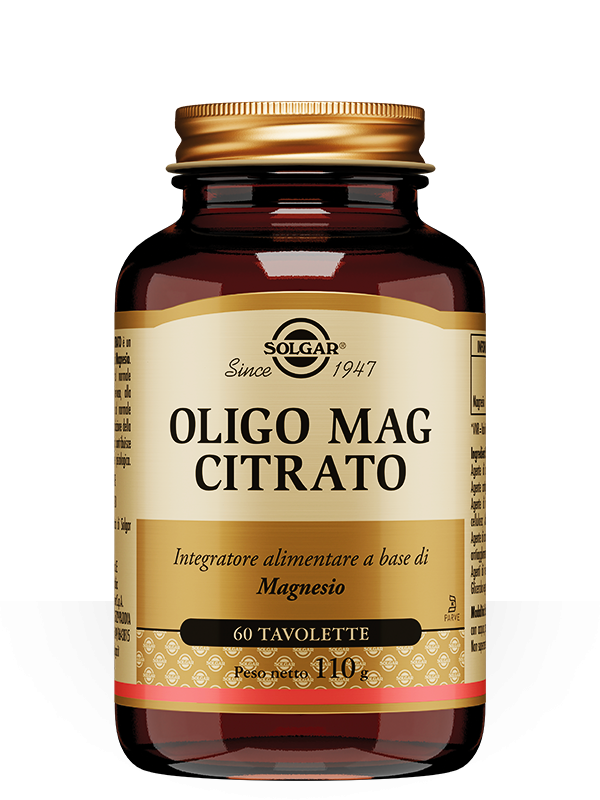 Solgar Oligo Mag Citrato Integratore di Magnesio 60 tavolette