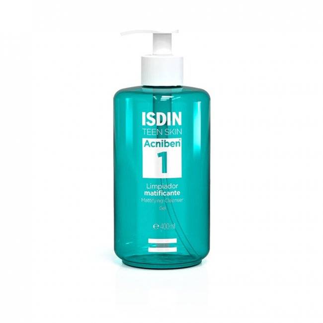 Isdin Acniben 1 Mattifying Cleanser Gel Detergente Viso Opacizzante Pelle Grassa 400 ml