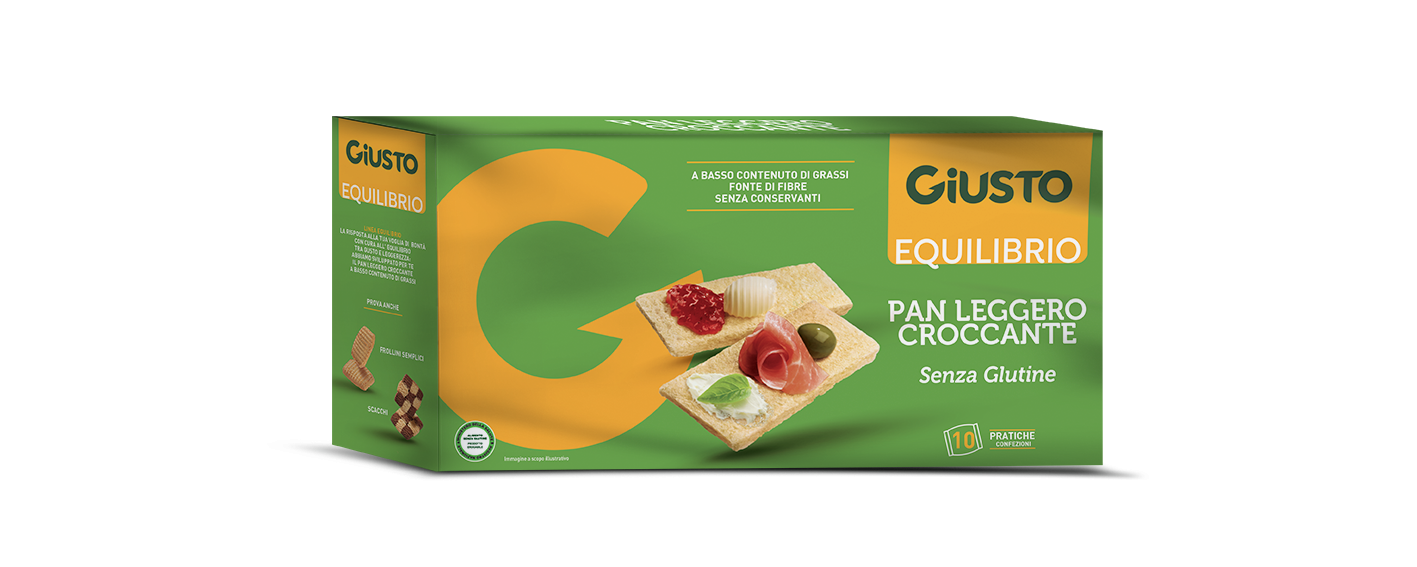 Giusto Equilibrio Senza Glutine Pan Leggero Croccante 250 g