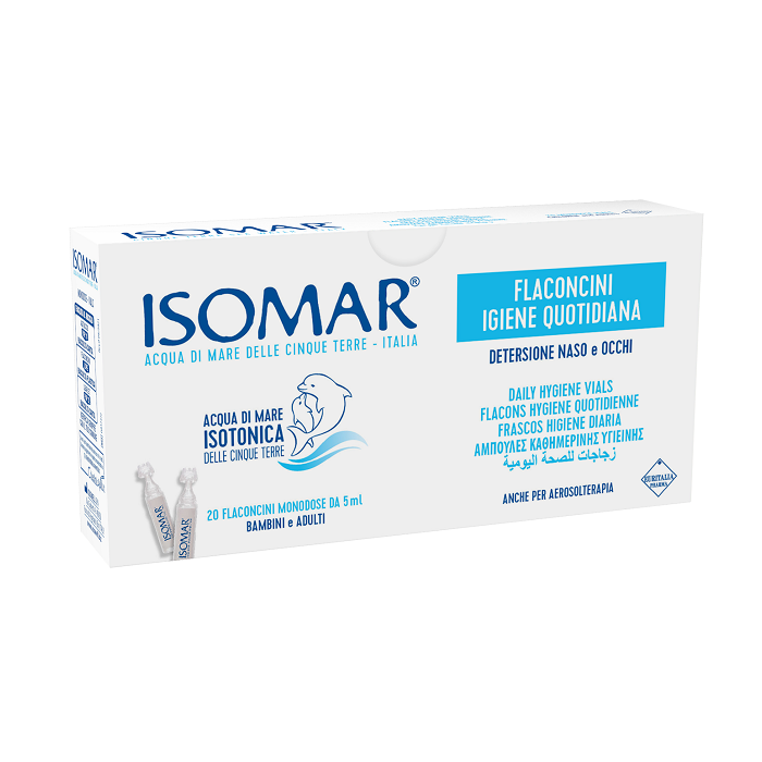 Isomar Flaconcini Soluzione Isotonica Igiene Quotidiana 20 flaconcini x 5 ml
