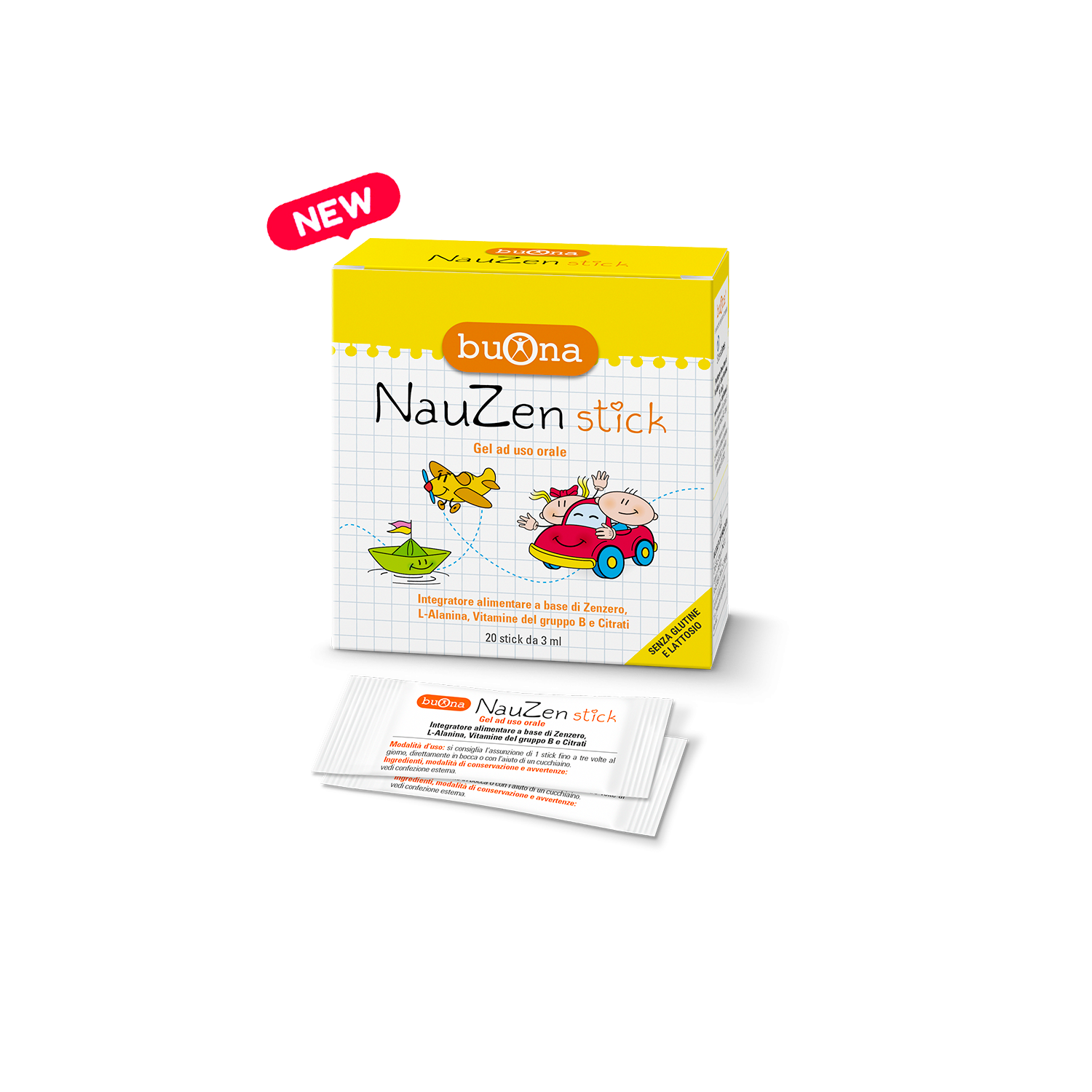 Buona Nauzen Integratore Anti - nausea 20 stick