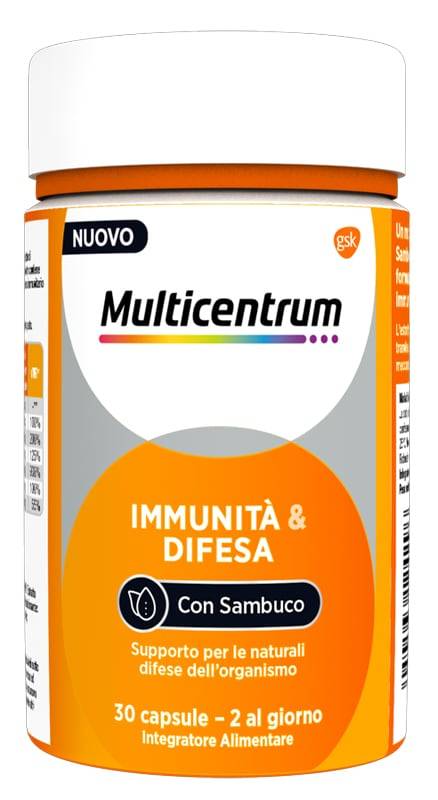 Multicentrum Immunità & Difesa Integratore per le Difese Immunitarie 30 capsule