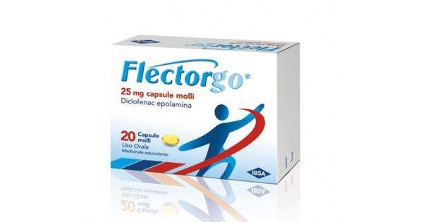 Ibsa Flectorgo Medicinale per Dolori Reumatici e Muscolari 20 capsule