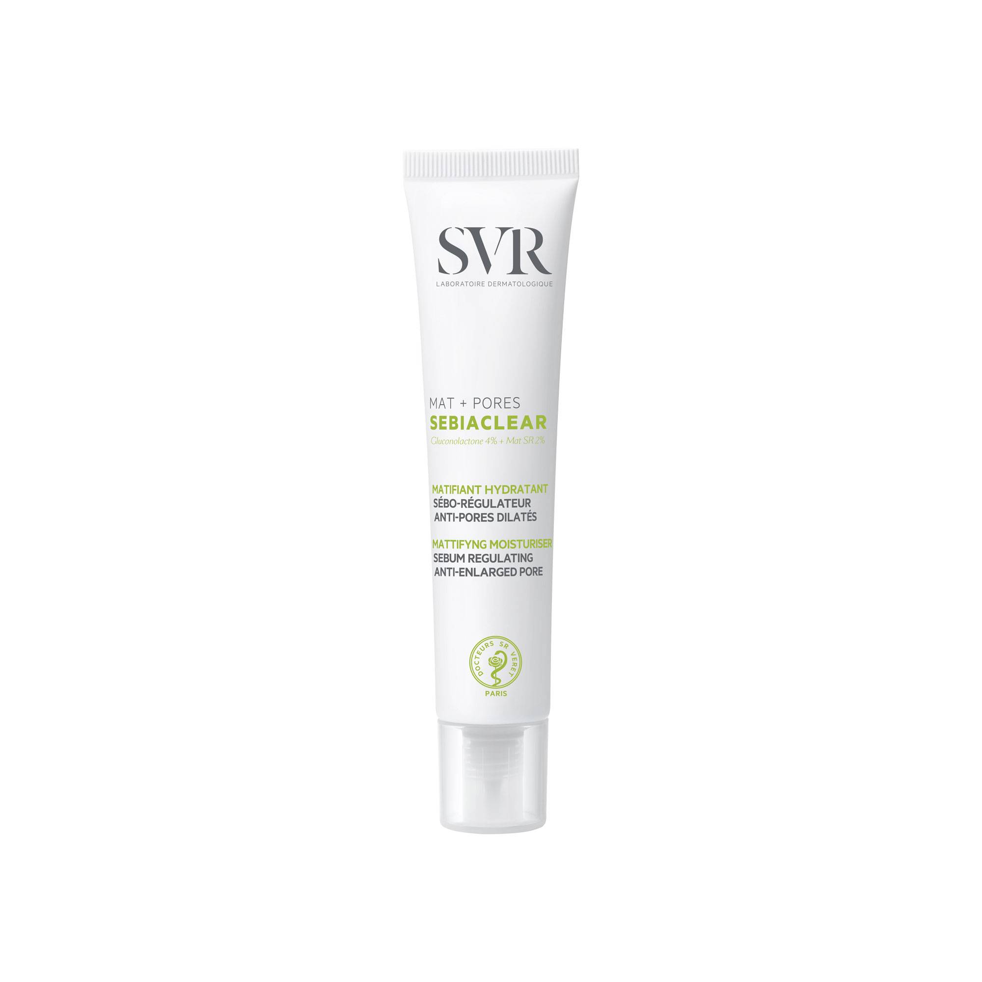 SVR Sebiaclear Mat + Pores Crema Viso Sebo - Regolatrice 40 ml