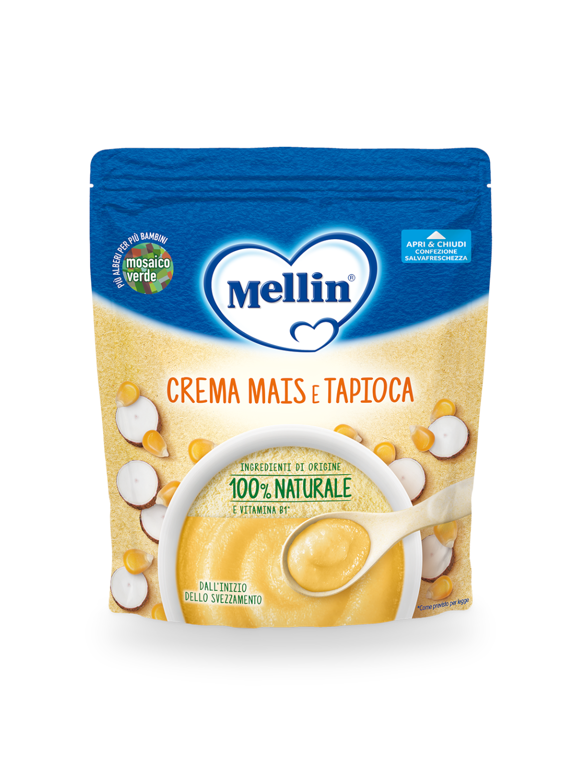 Mellin Crema Mais e Tapioca dal 4 mese di Età 200 g
