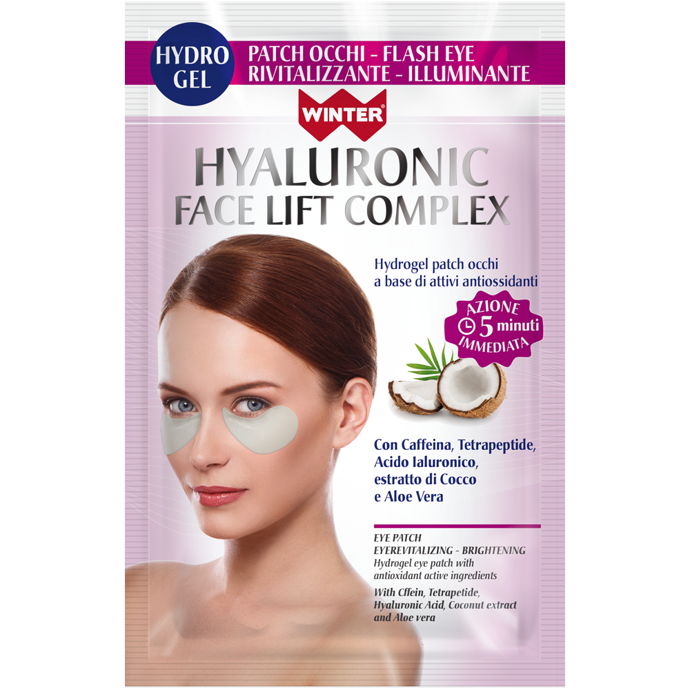 Winter Hyaluronic Face Lift Patch Eye Patch Occhi Rivitalizzante Illuminante 2 pezzi