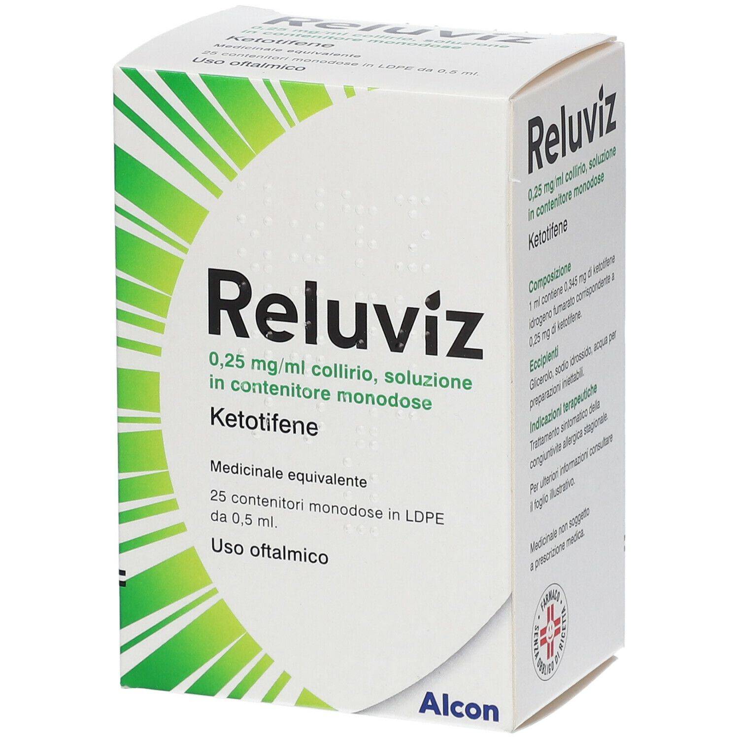 Reluviz Collirio Monodose per Congiuntivite 25 flaconcini