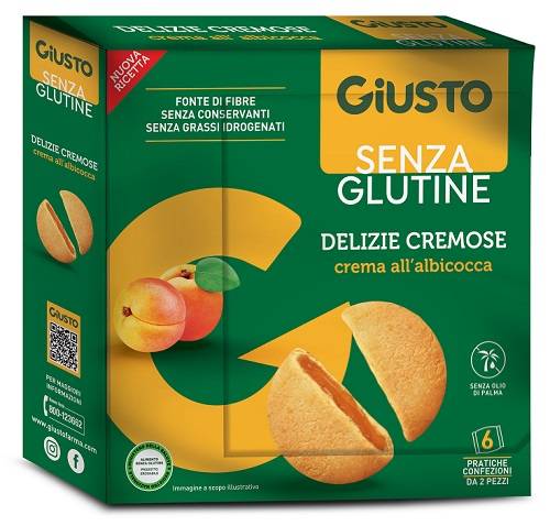Giusto senza Glutine Delizie Cremose all' Albicocca 180 g
