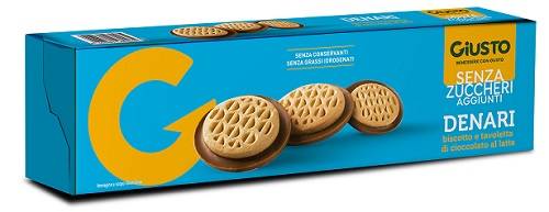 Giusto senza Zuccheri Biscotti Denari 120 g