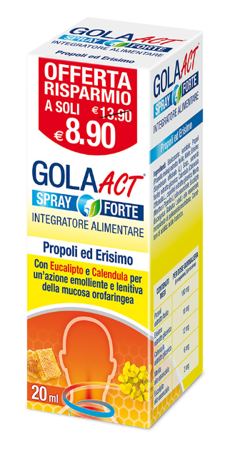 Gola Act Spray Forte Emolliente e Lenitivo 20 ml