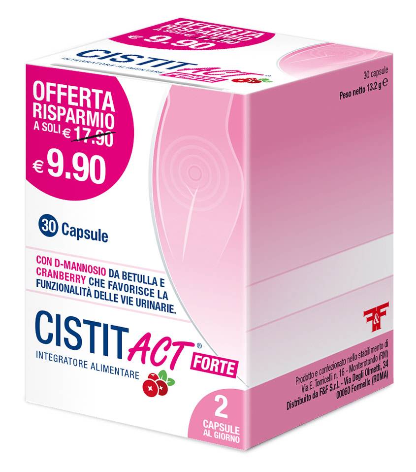 Linea Act Cistit Act Forte Integratore per le Vie Urinarie 30 capsule