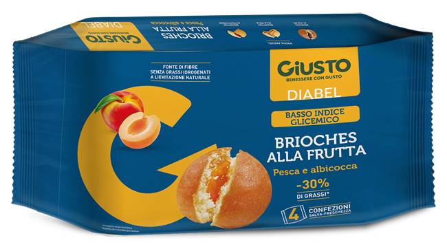 Giusto Diabel Brioches alla Frutta 4x45 g
