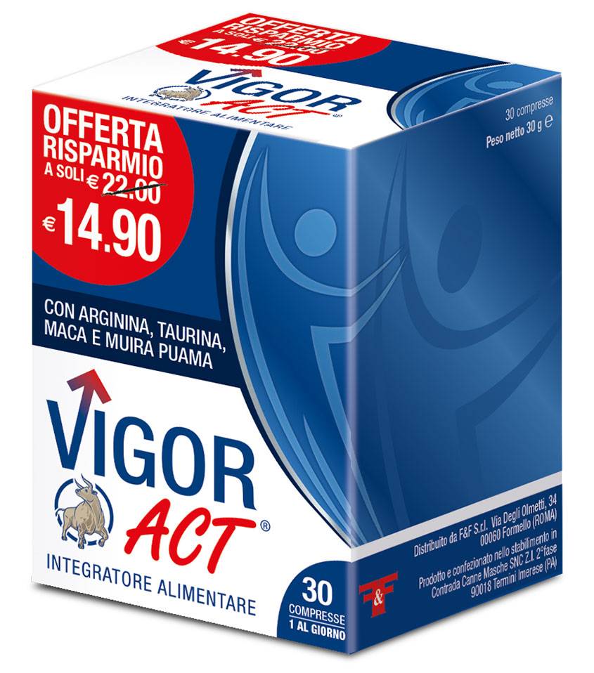 Linea Act Vigor Act Integratore Tonico Uomo 30 compresse