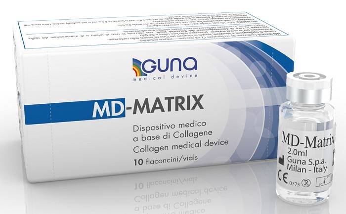Guna MD - Matrix dispositivo medico con Collagene 10 vials initiettabili x 2 ml