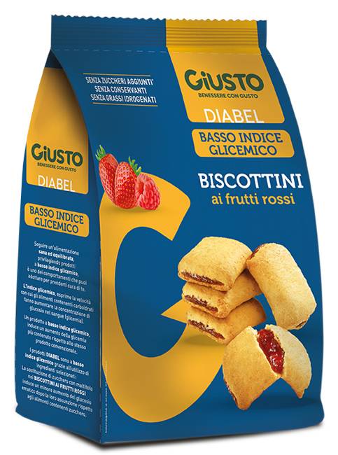 Giusto Diabel Biscottini ai Frutti Rossi 250 g