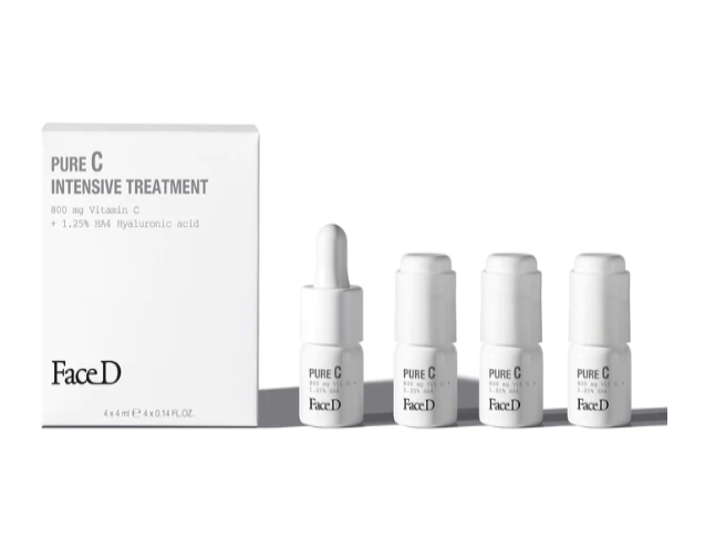 Face D C 16% Vitamina C Pura in Acido Ialuronico Trattamento Intensivo Antietà 4 flaconcini da 4 ml
