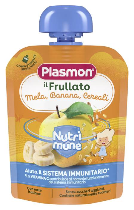 Plasmon Nutri - Mune Merenda Mela Banana Cereali 85 g
