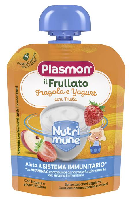 Plasmon Nutri - Mune Merenda Fragola e Yogurt con Mela 85 g