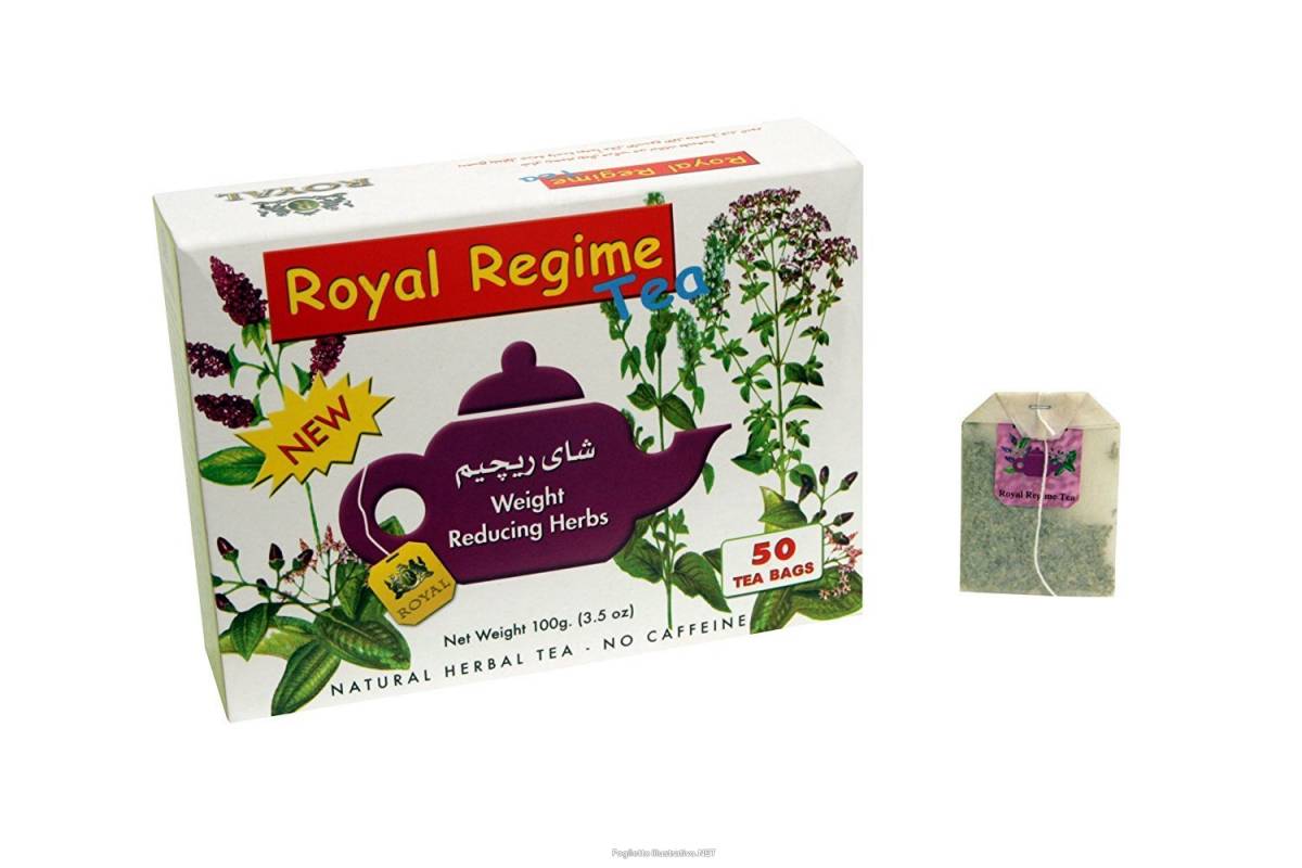 Flora Royal Regime Tea Tisana Naturale per il Drenaggio dei Liquidi 50 bustine