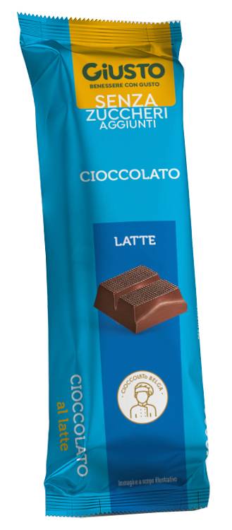 Giusto senza Zucchero Barretta Cioccolato al Latte 42 g