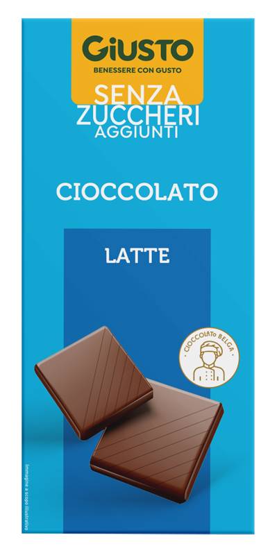 Giusto senza Zucchero Tavoletta Cioccolato al Latte 85 g