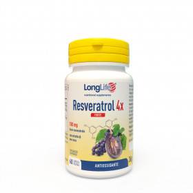 Longlife Resveratrol 4X Forte Integratore Antiossidante 60 capsule
