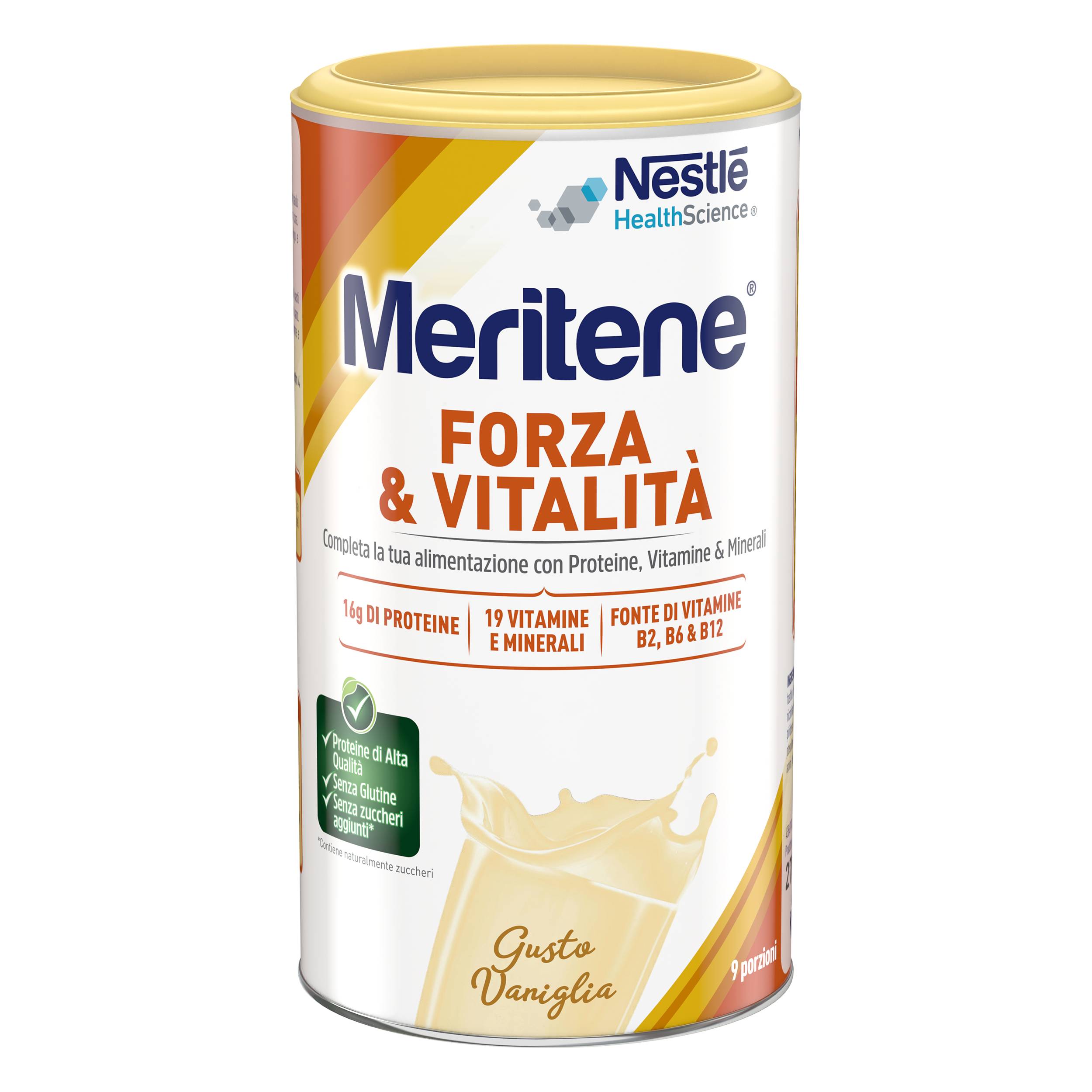 Meritene Forza e Vitalità Integratore energetico in polvere Gusto Vaniglia 270 g