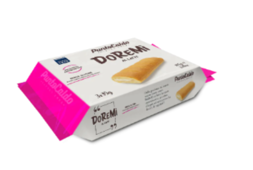 Punto Caldo Doremi al Latte Merendina Artigianale Senza Glutine 3 pezzi da 35 g