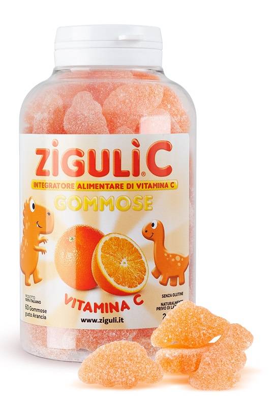 Zigulì C Integratore di Vitamina C Arancia 60 gommose