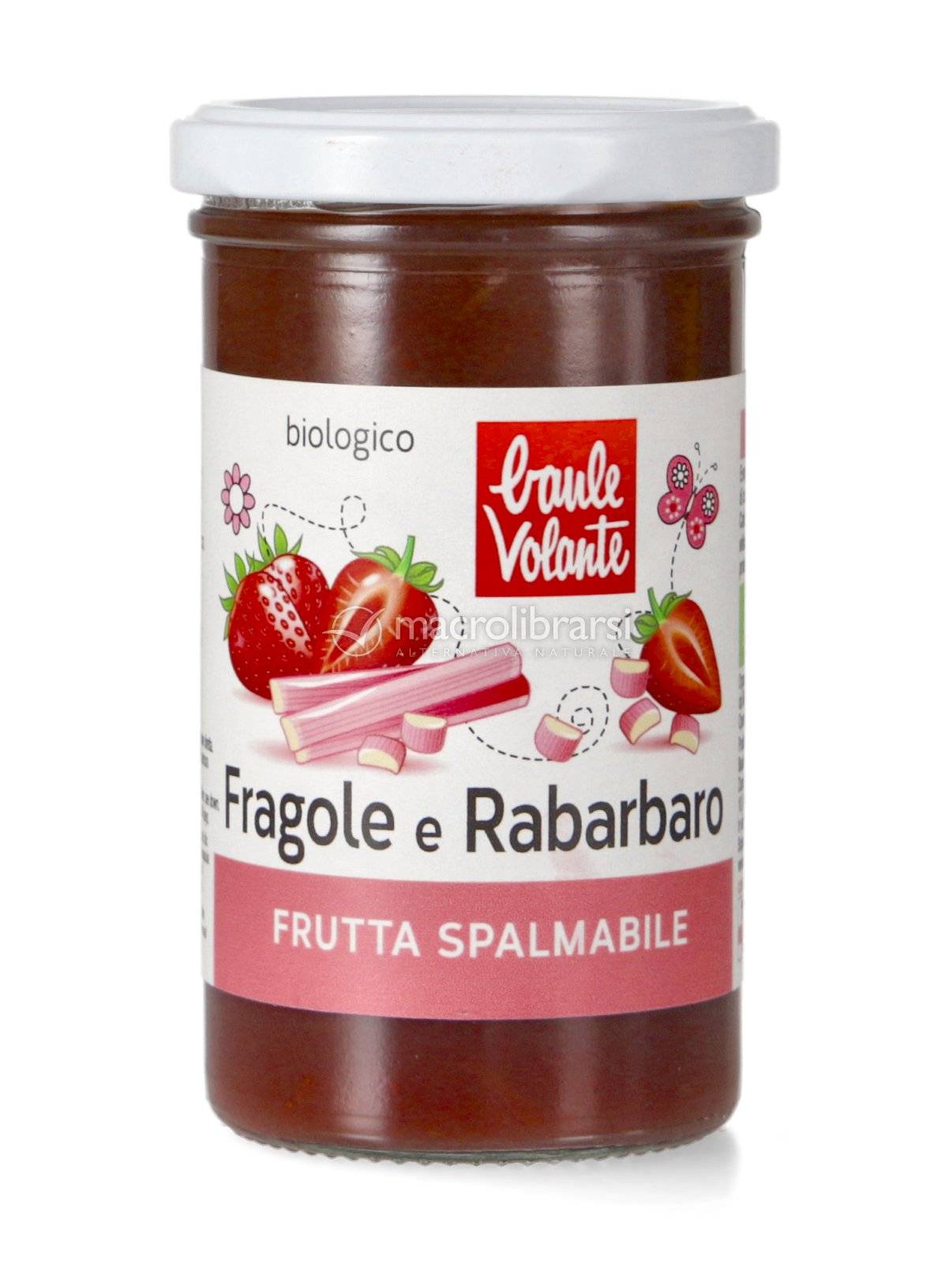 Baule Volante Frutta Spalmabile Fragola e Rabarbaro Biologica 280 g