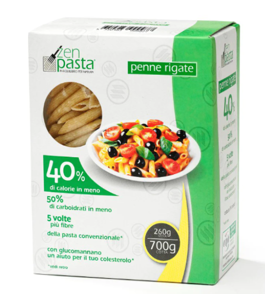 Zenpasta Penne Rigate con Farina di Konjac - 40% di Calorie 260 g