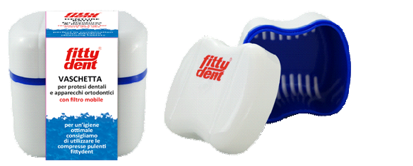 FittyDent Vaschetta Portaprotesi 1 Pezzo