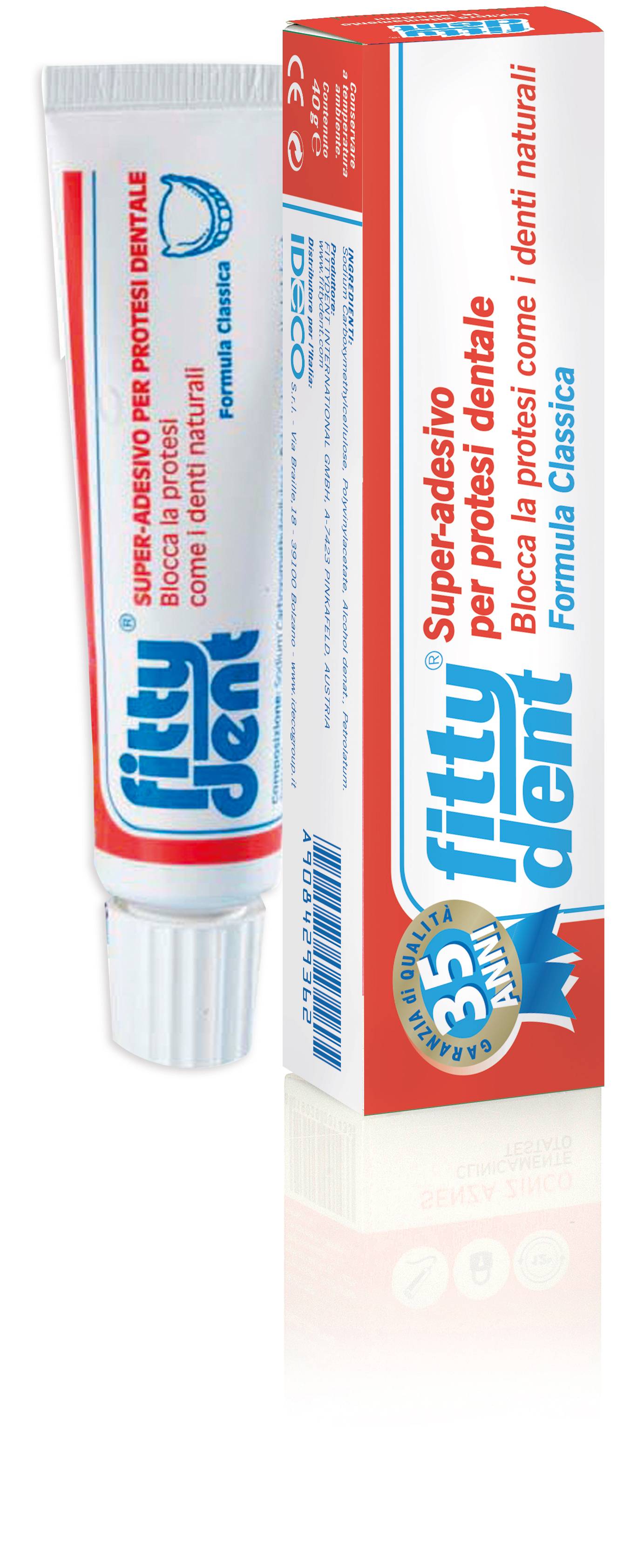 Fittydent Pasta Classica Super Adesivo per Protesi Dentale 40 g