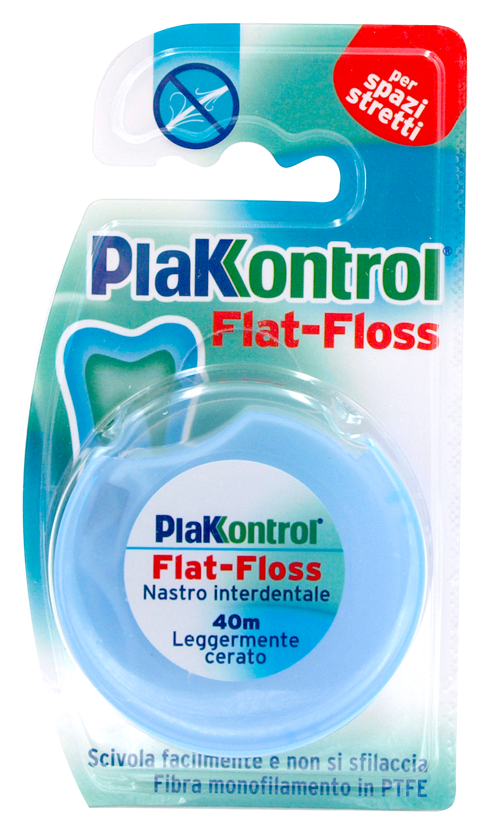 Plakkontrol Flat Floss Filo Interdentale 40m