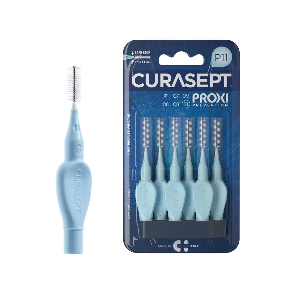 Curasept Proxi P11 Azzurro/Light Blue Scovolini Interdentali 1,1 mm 6 pezzi