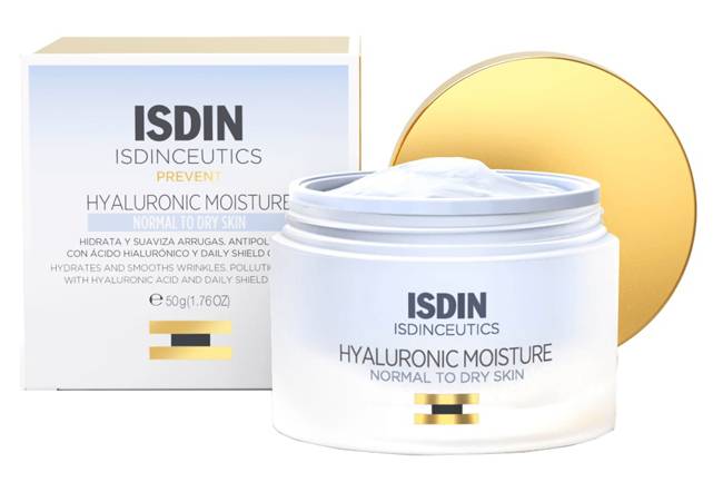 Isdin Isdinceutics Hyaluronic Moisture Normal To Dry Crema Viso Idratante per Pelle da Normale a Secca 50 ml