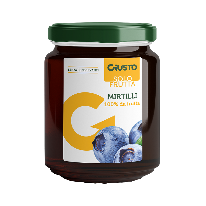 Giusto Solo Frutta Composta di Mirtilli Senza Glutine 284 g