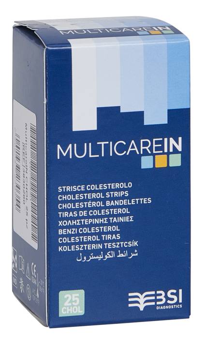 MultiCare Strisce Colesterolo 25 Pezzi