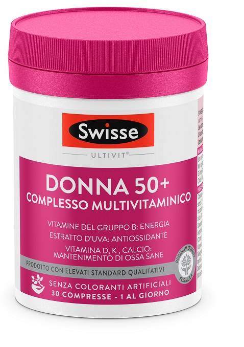 Swisse Multivitaminico Donna 50+ Integratore Vitaminico 30 compresse