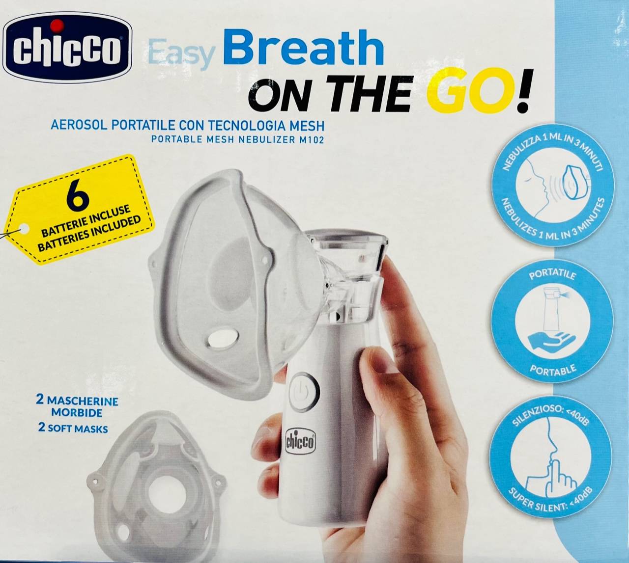 Chicco Aerosol Portatile Tecnologia Mesh