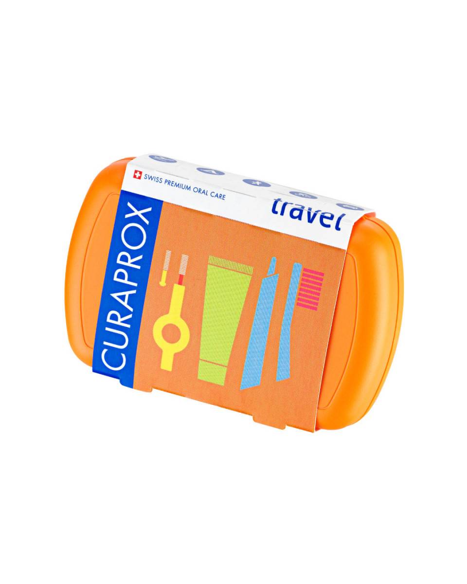 Curaprox Be You Travel Set Arancione per Igiene Orale 1 Pezzo