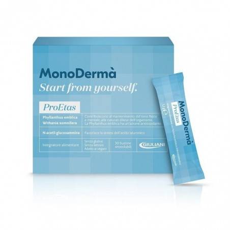 Monodermà Proetas Integratore per il benessere cutaneo 30 Bustine