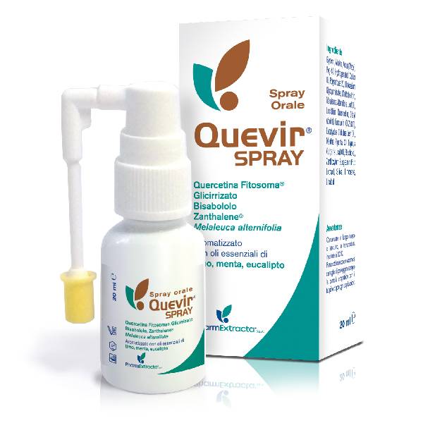 PharmExtracta Quevir Spray Orale per il Benessere Gola 20 ml